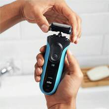 Braun 博朗 32B 电动剃须刀刀片系列 3 替换盒式刀头箔刀适用于剃须刀 3000s 3010s 3040s 3050cc 3070cc - 黑色 - 查看 4