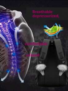 Duża pojemność, plecak do pracy i podróży, męski, wysokiej jakości, podróżny, duża torba męska, artykuły szkolne, jesienny plecak nauczyciela, prezent, torba świąteczna, plecak, powrót do szkoły, torba plażowa, torba na laptopa, torba na wakacje, sport i wypoczynek, plecak turystyczny, torba weekendowa, plecak, niezbędne rzeczy w podróży, duża torba, wiosenny plecak szkolny, torba na laptopa, plecak szkolny, torba męska, plecak do gimnazjum, szkoła, akcesoria podróżne - Czarne - Zobacz 6