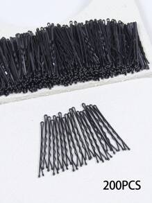200/150/100/50 pièces de pinces à cheveux noires minimalistes de 5 cm pour femmes, conviennent aux femmes, filles et enfants. Accessoires pour cheveux noirs, petites pinces noires, serre-têtes, épingles à cheveux, pinces anti-frisottis, pinces à cheveux ondulés, pinces de fixation pour cheveux de femmes.