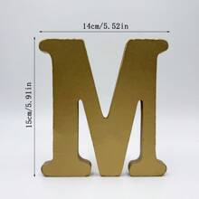 5.91-Inch (15 Cm) Black Wooden Letters Unfinished Wooden Letters, For Wall Decoration, Decorative Standing Letter Slices, Sign Decoration, For Handicrafts, Family Gathering Projects Home Decor Christmas Decorations Room Decor Christmas