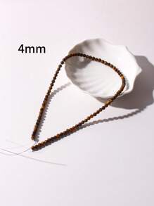 1pc 4/6/8/10mm Natural Tiger Eye Round Beads, Suitable Gift For Parents, DIY Material