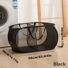 1pc两格/三格大容量收纳篮脏衣篮折叠卧室浴室宿舍整理洗衣篮衣服玩具杂物手提收纳篮两种规格自由选择。