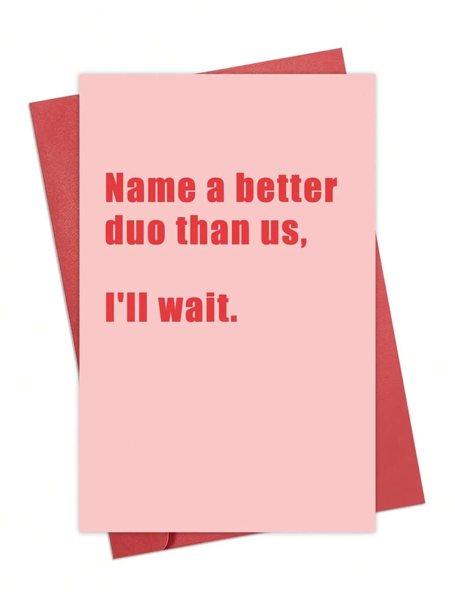 1 pièce Carte d'anniversaire amusante pour le meilleur ami et le petit ami/mari, carte d'anniversaire humoristique pour la petite amie/femme, cadeau de la Saint-Valentin amusant pour lui et elle - Multicolore - Voir 1