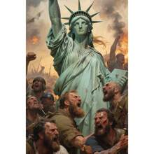 1pc Wall Arts Posters Optional Frame Vintage Classic Oil Painting Decorative Hanging Paintings, Many Characters, Decorative Oil Paintings.
