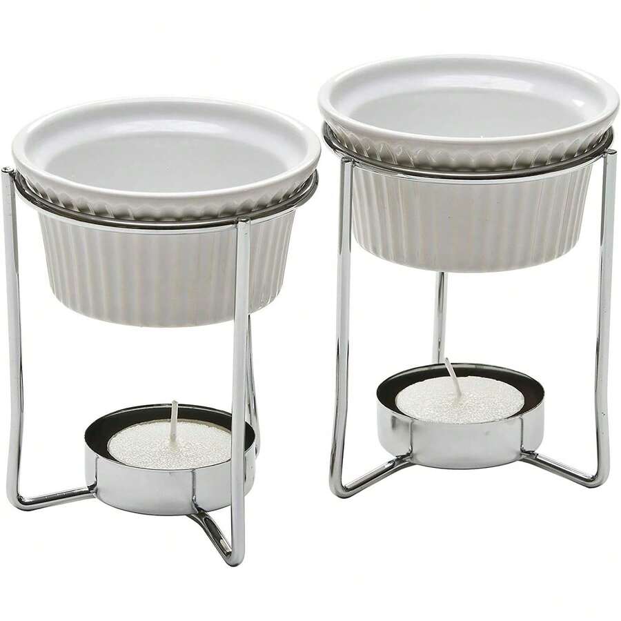 Prepworks By 0Progressive Ceramic Butter Warmer Fondue Set - 1 - View 1