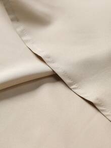 Men's Solid Color Business Casual Short Sleeve Shirt - Khaki - View 6