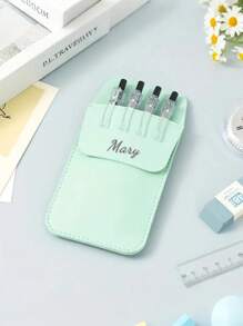 Estuche personalizable/PU para bolígrafos, con bolsillo con cremallera a prueba de fugas, gran capacidad, bolsa portátil para almacenamiento de bolígrafos, estuche de lápices personalizado, bolsa para bolígrafos de gran capacidad y estilo sencillo, multifuncional, ornamental, reutilizable, moderna, colorida, linda, vintage, de dibujos animados, para trabajadores, clientes, estudiantes, niños, para negocios/trabajo/oficina, para la escuela, vuelta al cole, suministros escolares, para la oficina, para el aula, para regalos de maestros, para la universidad, para colegas, para dormitorios, para maestros, para niños y niñas, para adolescentes, estudiantes de escuela secundaria junior, estudiantes de escuela secundaria, estudiantes universitarios, de primer año, de segundo año, estudiantes de cursos inferiores.