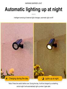 1pc Solar Resin Stone Lights, Outdoor LED Warm White/White Spotlight Landscape Lamp, In-Ground, Polished Surface, Portable With Switch Control, Suitable For Parks, Villas, Lawns, Wedding, Birthday Decorations - IP44