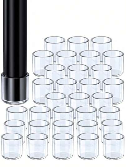Silikon Stuhlbein Gummifüße für Möbel, transparent, faltbare Stuhlbein Kappen, Parkettboden Stuhlbein Schutz, rutschfest, kratzfest, geräuschlos, Möbel Gleiter für Stuhlbeine, rechteckige Bodengleiter für Stühle, Silikon Stuhlbein Kappen, Schutz Fußkappen für Tische, Stühle, Sofas