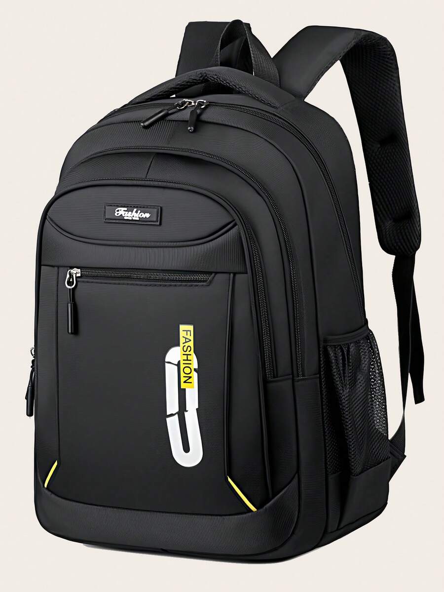 Casual Solid Color Versatile Backpack, Large Capacity School Backpack, Travel Vacation Backpack, Back To School Backpack - Multicolor - View 1