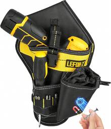 Drill Holster,Heavy-Duty Impact Holster For Tool Belt,Drill Holder,Drill Pouch Fits Most Drills - Black - View 8