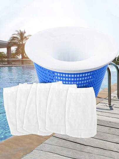 Pool Skimmer Socks - Filters Baskets, Skimmers Cleans Debris And Leaves For In-Ground And Above Ground Pools,Fine Mesh Filter Sock Net For Skimmer Baskets Cleans Debris And Leaves For In-Ground And Above Ground Pools