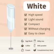 Electric Milk Frother, Handheld Wireless Milk Foamer, Powerful Motor, Quiet Bottom, Multi-Functional, Home Mini Milk Frother For Coffee - Multicolor - View 15
