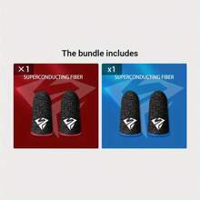 Pair With Box Finger Sleeve Game, Player Thumb Sleeve Finger Gloves Mobile Game Accessories Anti-Sweat Breathable Seamless Touch Screen Anti-Sweat Exquisite Cartoon Pattern Finger Sleeve Comfortably And Precisely Enhance Your Gaming Experience