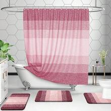 Nuevo Conjunto de alfombra de baño OLANLY de 2 piezas, alfombras de baño de microfibra suaves y absorbentes y alfombra de tocador en forma de U, antideslizante, lavable a máquina y secable, alfombras de baño esponjosas y mullidas (30"X20"+24"X20", Rojo) - Rojo 30" x 20" + Forma de U 24" x 20" - Ver 7