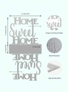 1 pièce Porte-serviettes élégant en lettres noires, distributeur de serviettes en fer vintage, décoration pour salle à manger, chambre à coucher et cuisine, support de tasse en forme de lettre, porte-serviettes de style européen, décoration d'intérieur