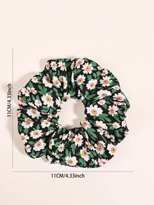 6件/2件女士多功能缎面雏菊发圈 - 彩色 - 查看 4