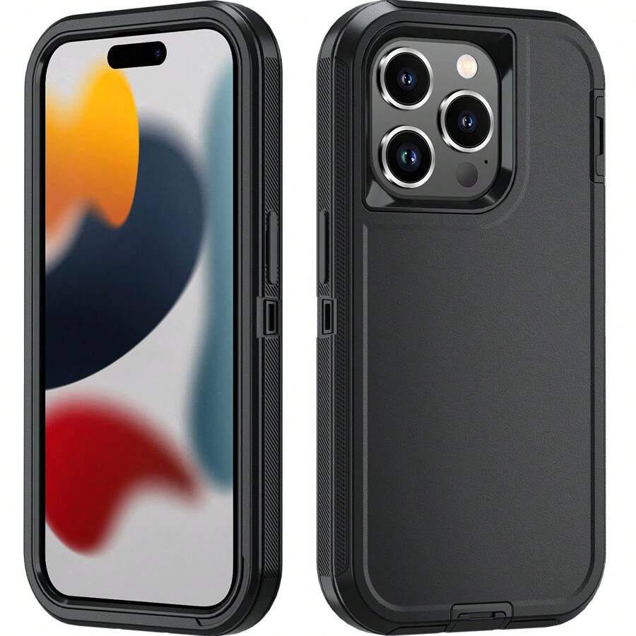 Funda protectora para teléfono a prueba de caídas, golpes y abrasiones, de Body completo, resistente, de tres en uno, compatible con iPhone, Galaxy, HONOR, REDMi, a prueba de agua y resistente a los arañazos