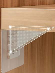 Heavy Duty Plastic Shelf Brackets - No Drilling Required To Support Large Shelves, Multifunctional Adjustable Wall Mounted Bracket Set - Suitable For Home And Kitchen - Load Bearing - Perfect Gift For DIY Enthusiasts - Multicolor - View 2