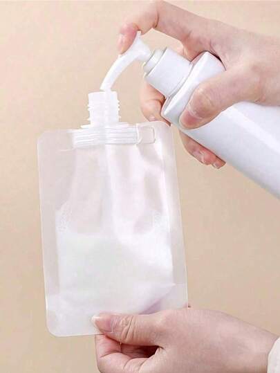 Set de 3 bolsas planas de viaje para recargar champú, tónico y cosméticos. Botellas planas a prueba de fugas de 30ml/50ml/100ml, aprobadas por la TSA. Diseño plano ideal para viajes de fin de semana, viajes de negocios y vacaciones. Juego de viaje ligero, duradero y reutilizable para artículos de tocador y cuidado de la piel, con una bolsa con cremallera transparente compatible con la mayoría de los compartimentos de equipaje. Artículos esenciales que ahorran espacio.