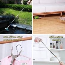 可折叠抓取工具 - 适用于老年人和孕妇的伸爪式抓取器，重型垃圾夹，垃圾拾取器，手术恢复必备礼物。宽口，可折叠，轻便的垃圾夹，适用于垃圾拾取棒、垃圾拾取器和臂延长器 - 彩色 - 查看 6