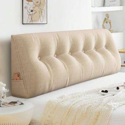 Wedge Headboard Pillows For Bed Head Pillow Bed Wedge Pillow For Headboard Large Bolster For Bed Rest Reading Pillows Backrest Pillows For Sitting In Bed Backrest Positioning Support Pillow With Removable Cover