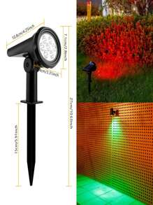 1pc Solar Resin Stone Lights, Outdoor LED Warm White/White Spotlight Landscape Lamp, In-Ground, Polished Surface, Portable With Switch Control, Suitable For Parks, Villas, Lawns, Wedding, Birthday Decorations - IP44