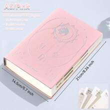 1pc 2025-2026 Planner A5 Notebook,204 Sheets 408 Pages English Planner 80 GSM Weekly Monthly Plan Planning Schedule Self-Discipline Diary Available For Students And Adults Back To School Season