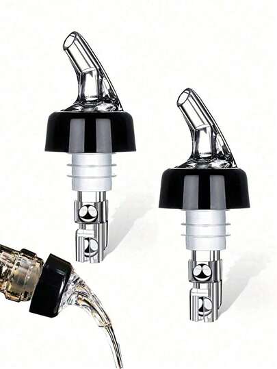 1/2/3 pièces Verseurs de bouteille à mesure automatique, verseurs à dose rapide, distributeurs de boissons, de vin et de cocktails, bec verseur de vin occidental, accessoires de bar à la maison, fournitures pour fête de Noël et Halloween, outils de bar à la maison, 1 oz/30 ml, cadeaux d'Halloween