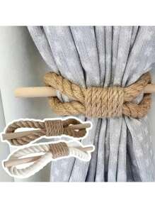 1/2/4 Stücke Boho Blatt Vorhangbinder für Zuhause Dekoration 53 x 10 cm