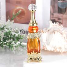 Bouteille de parfum de luxe haut de gamme 30 ml, bouteille de décoration de parfum en alliage métallique et en verre, bouteille d'huile essentielle