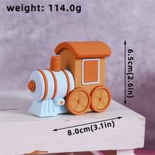 Set de 7 piezas de decoraciones de pastel con diseño de oso lindo para fiesta de cumpleaños, bautizo, revelación de género, decoración de cumpleaños, de material de goma suave y reutilizable (rosa, azul, verde) - Multicolor - Ver 10