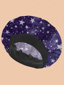 1 pieza Gorro de turbante de satén de color liso para mujer, adecuado para uso diario, gorro para dormir - Caqui - Ver 6