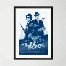 1PC The Blues Brothers Retro Vintage Movie Music Band Art Canvas Poster Classic Wall Decor For Home Office And Living Room Optional Frame