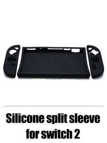 Suitable For Switch2 Handle Bag Set Large Capacity Portable Game Console Cassette Storage Bag Real Machine Mold Hard Plastic Transparent Protective Shell Full Silicone Split Cover Left And Right Protective Cover HD Tempered Film Screen Protector Rocker Cap Full Set Of Accessories