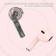MEIYIXING DIGITAL TECHNOLOGY Wireless Headphones, With A Capacity Of 200mAh, Can Provide Up To 2-5 Hours Of Playback Time. Stereo Wireless Headphones, Sporty Mini Headphones. Wireless Headphones, Compact And Portable, With High-Quality Microphone, Low-Frequency Wireless Headphones, Suitable For Running And Exercising.