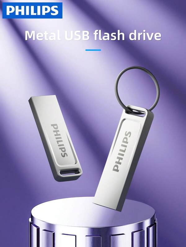 PHILIPS Unidad de memoria USB2.0 PHILIPS de alta velocidad y transmisión estable, con múltiples opciones de capacidad, amplia compatibilidad, plug and play y portátil