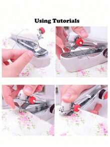 1 Unit Mini Manual Sewing Machine, Integrated Machine, Fast Sewing Machine, Portable Sewing Machine, Portable Metal Sewing Machine, Multifunctional Household Sewing Machine,It Is A Small Sewing Tool That Is Easy To Carry And Operate