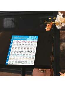 Póster de acordes de guitarra para principiantes: Hoja de trucos integral que combina el aprendizaje visual y la teoría musical, póster de acordes de guitarra para principiantes, gráfico de acordes de guitarra, emparejado con el círculo de quintas, gráfico de acordes de guitarra de teoría musical, memo de guitarra, accesorios para instrumentos, adecuado para principiantes y músicos, ayuda para el aprendizaje musical, ideal para dormitorio y decoración del hogar, póster educativo de música, regalo perfecto para amantes de la música, regalo de cumpleaños, regalo de San Valentín, regalo de Año Nuevo, regalo navideño - Multicolor - Ver 5