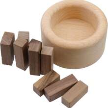 Ensemble diffuseur d'aromathérapie en bois de hêtre naturel - Diffuseurs à roseaux d'huiles essentielles rondes pour la voiture, la maison, le bureau et la chambre | Diffuseur d'huile parfumée en bois portable (1 pièce) Saison de remise des diplômes et de la rentrée scolaire