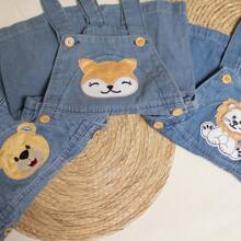 Jardineira Macacão Short Jeans Moda Infantil Menino Baby