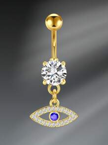 CIZME 1PC Gold Y2K Belly Button Rings Navel Barbell Stud Body Piercing Navel Piercings Jewelry Navel Rings For Women, 14G 10mm Stainless Steel White CZ Heart Butterfly Flower Belly Ring Navel Barbell Stud Body Piercing Navel Piercing