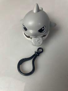 1 pieza Llavero de tiburón con cordón, juguete de llavero para decoración de coche, artículo de regalo pequeño