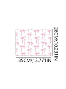 Queen Pink Bow Mouse Pad Kawaii Mouse Pad Academic Fashion Computer Desk Pad Is Suitable For Laptop Non-Slip Rubber Base Pad Office Accessories Decorative Edge Lock Edge Desk Pad
