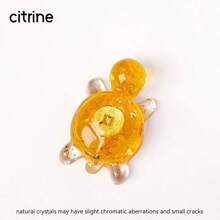 1 pièce Statue de tortue en cristal naturel, pierre de Reiki, figurine de tortue, amulette, sculpture Feng Shui pour la décoration de la maison et du bureau