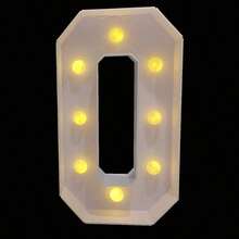 27.56/39.4 Inch Lighted KT Board Mosaic Numbers 0-9 Frame, Suitable For Wedding, Birthday, Graduation Ceremony DIY Assembly, Christmas, Easter, New Year Holiday Decoration (Bulb Components Included, Batteries And Hot Melt Gun Not Included) - White - View 16