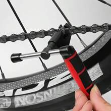 1pc Portable Stainless Steel Bicycle Chain Breaker Tool - Easy Dismantling Of Mountain Bike Chain, Outdoor Emergency Repair, Palm-Sized, Black Handle, Fast Long-Distance Ride Chain Separation, Ergonomic Handle Design, Bike Accessories