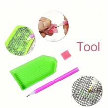 1 pièce Ensemble de peinture de diamant 5D, convient pour les débutants, forage rond complet, craft de canevas à forage complet, comprend des outils de forage et des diamants synthétiques multifacettes étincelants, sans cadre, diverses tailles disponibles, décoration murale idéale pour la maison