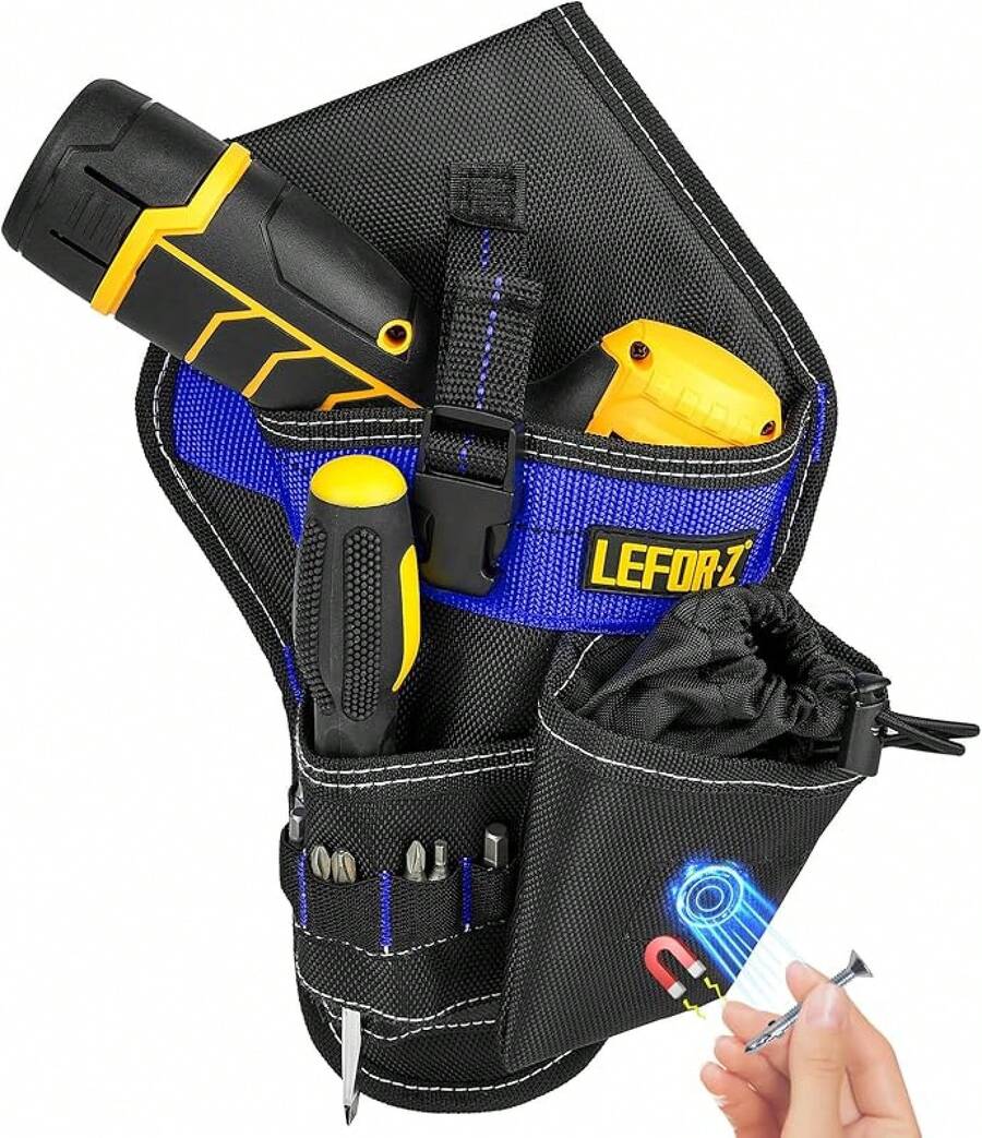 Drill Holster,Heavy-Duty Impact Holster For Tool Belt,Drill Holder,Drill Pouch Fits Most Drills - Black - View 1
