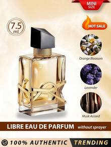 Yves Saint Laurent YSL [Mini] LIBRE EDP 7.5ml / A FLORAL FRAGRANCE WITH LAVENDER, ORANGE BLOSSOM, MUSK ACCORD & VANILLA / Long-Lasting Fragrance